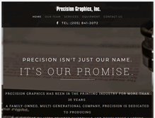 Tablet Screenshot of precisiongraphicsinc.net